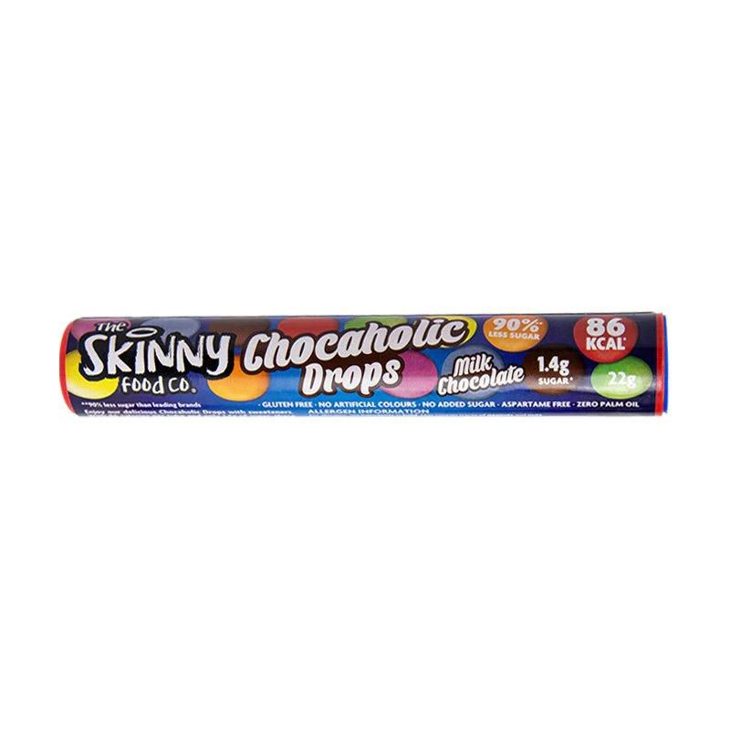 Chocaholic Drops Schokolinsen 1 x 22g Milk Chocolate von Skinny Food